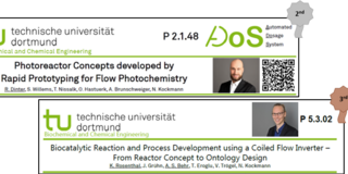 The image shows the header of the poster of Alexander Behr and Robin Dinter, who received a poster award.