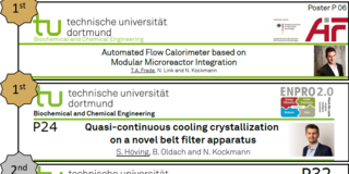 The image shows the poster header of Aljoscha Frede, Stefan Höving, and Piriyanth Sakthithasan, which were honored with poster awards @ PAAT 2021
