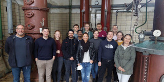 A group picture of the Laboratory taken at the grain distillery Dinsing in 2021.
