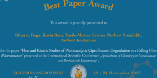 The image shows the Best Paper Award