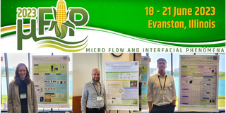 The image shows Inga Burke, Robin Dinter, and Bastian Oldach @ µFIP 2023