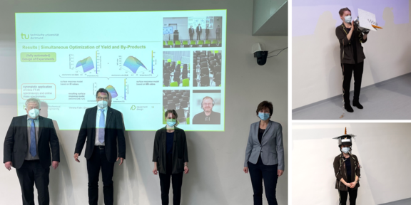 The image shows the doctoral examination of Verena Fath.