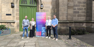 The picture shows PhD students from the REUNION project at the ESCAPE36.