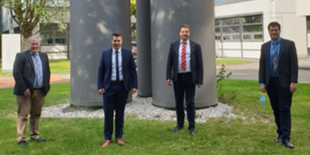 The image shows two doctoral examinations at AD. Left Felix Reichmann, and right Sebastian Soboll.