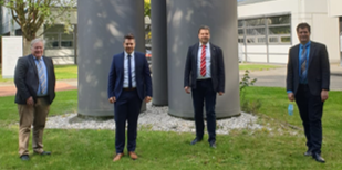 The image shows two doctoral examinations at AD. Left Felix Reichmann, and right Sebastian Soboll.