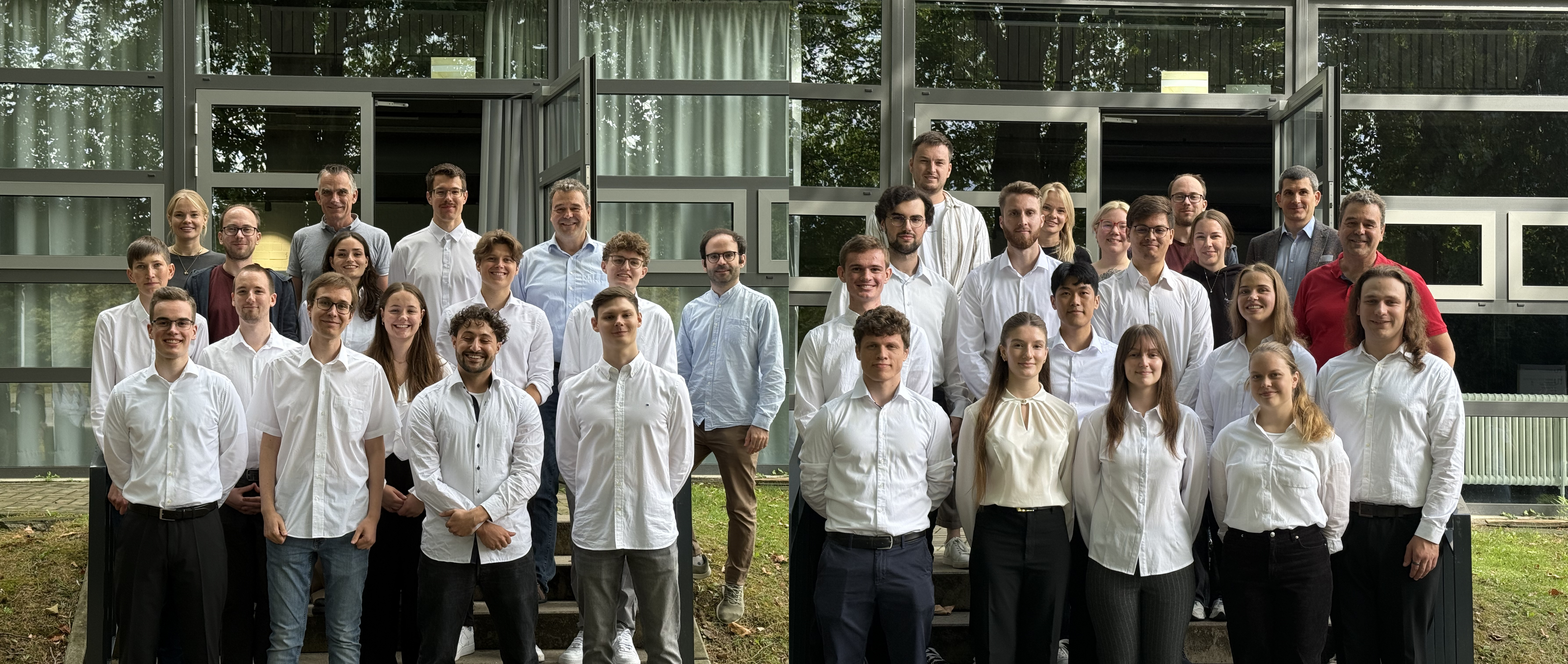 The picture shows the students and supervisors of the design project.
